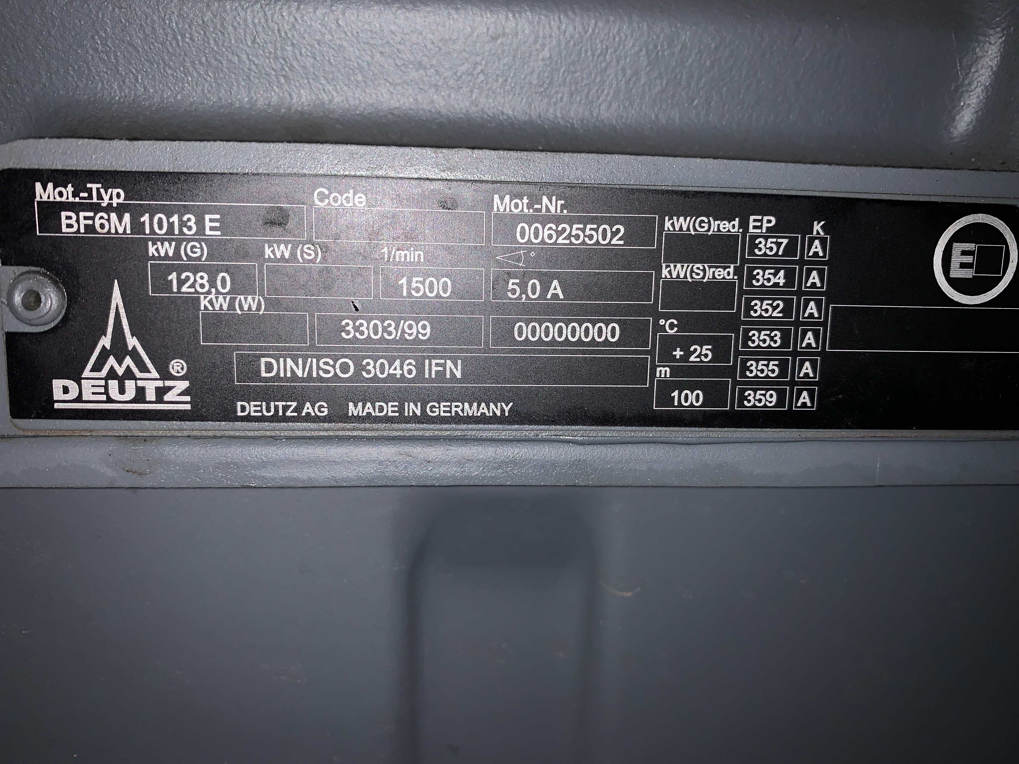 Agregat prądotwórczy KLEBS+ HARTMANN 146 kVA / 500 Volt Stromgenerator