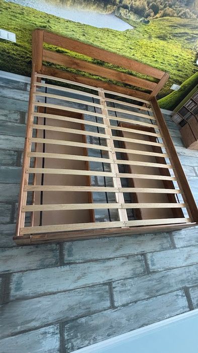 Łóżko sosnowe Lidia 180x200 dąb