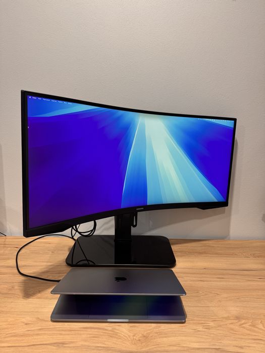 Монітор samsung odyssey g5 34” з додатковим кронштейном та кабелем