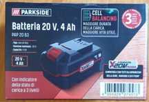 Bateria Parkside 20v 4Ah nova