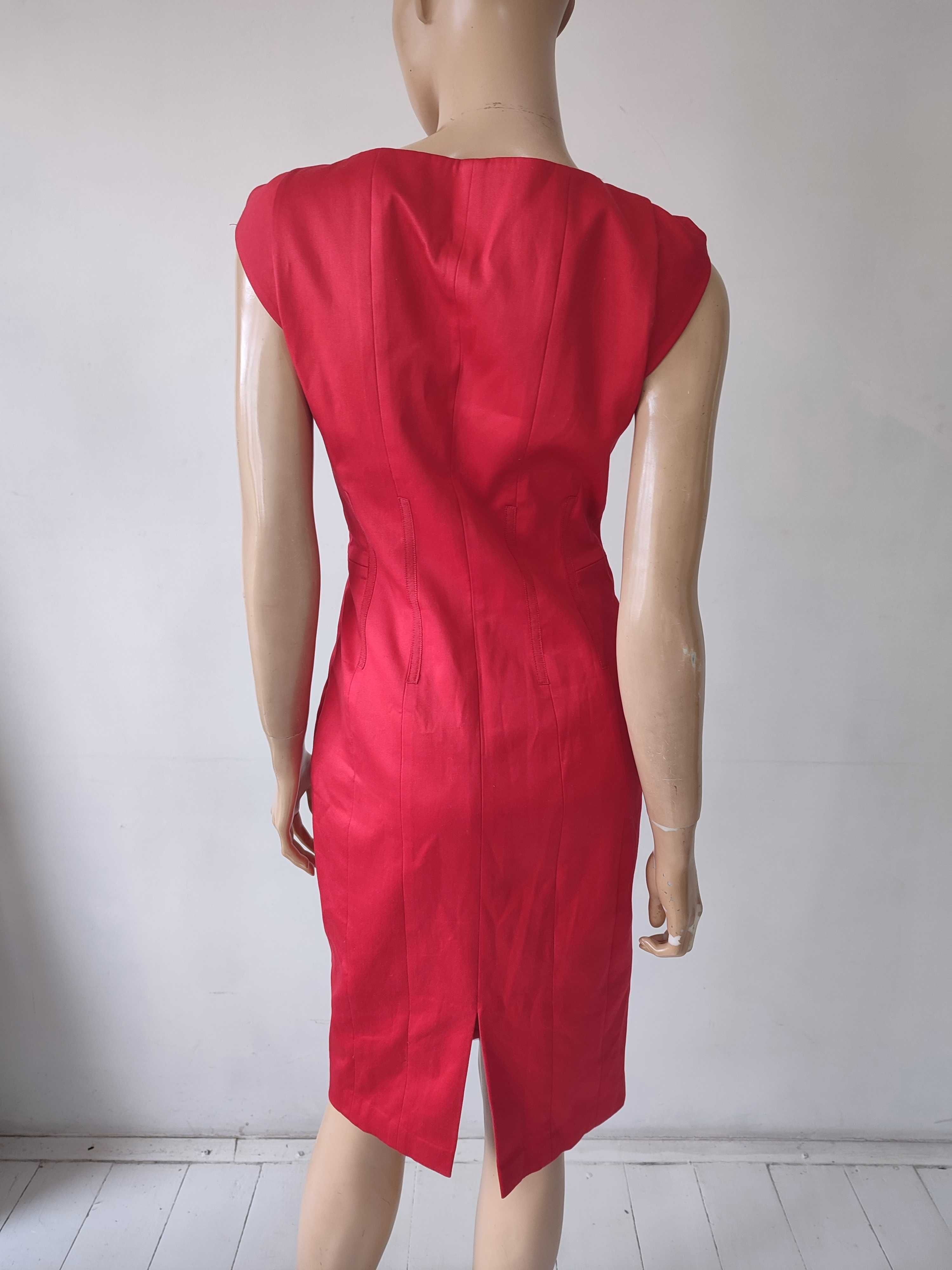 Sukienka czerwona ołówkowa Coast - 36