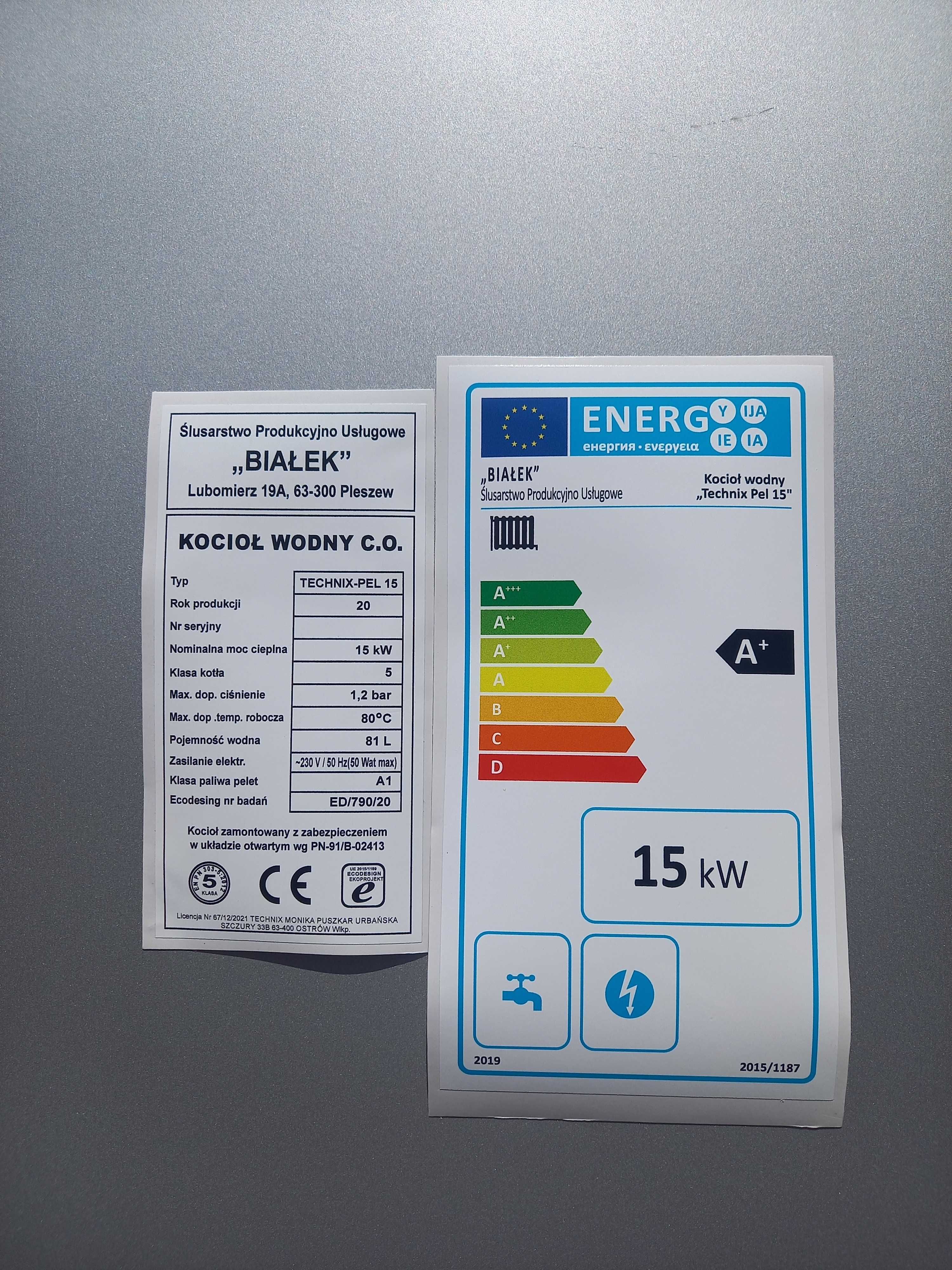 Kocioł z podajnikiem na PELLET ecodesign TECHNIX-PEL 15KW DOTACJA