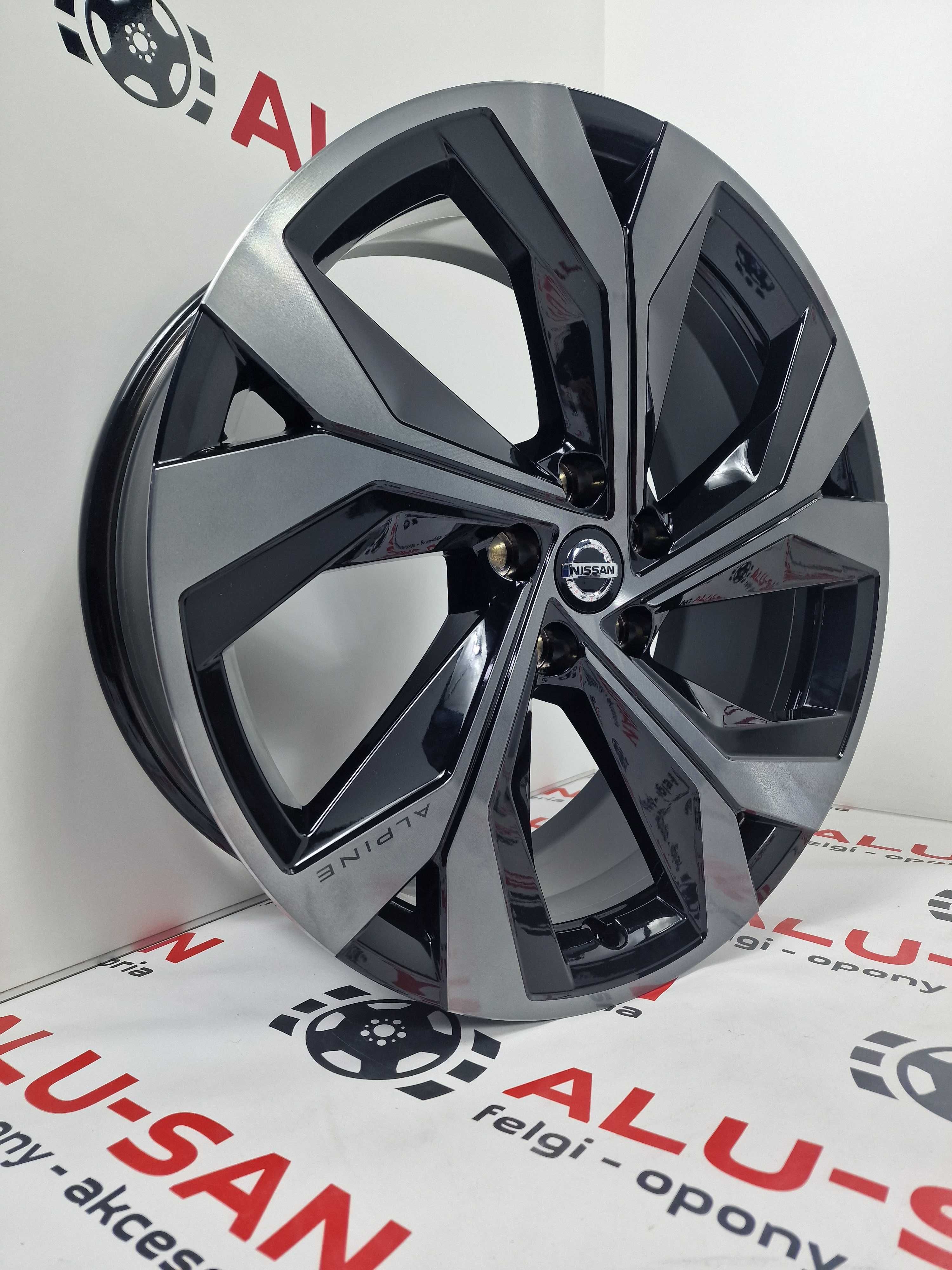 NOWE ALUFELGI NISSAN 20" 5x114,3  Qashqai Czarny Połysk