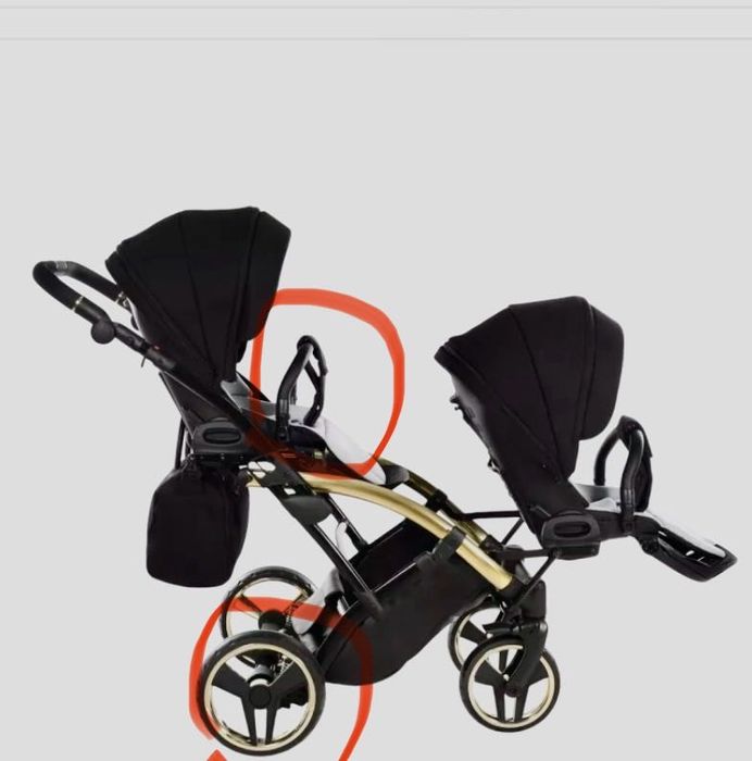 Коляска для двійні 2 в 1 junama