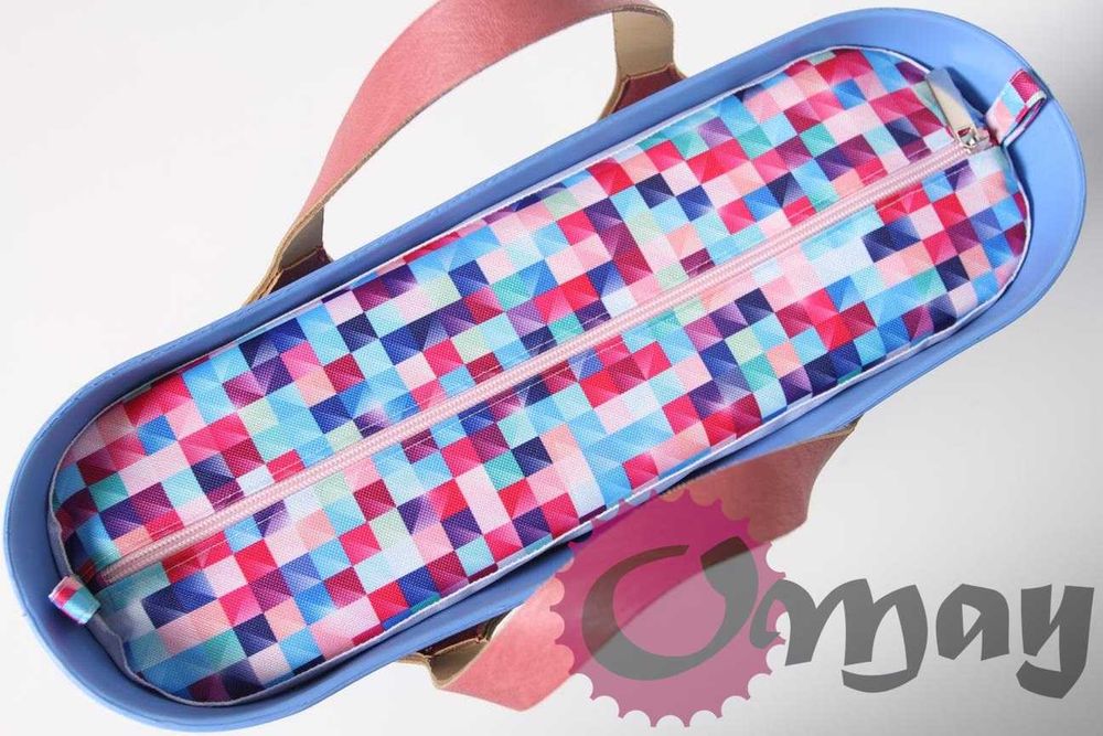 organizer OBAG STANDARD - piksele pudrowy róż wkład OMAY