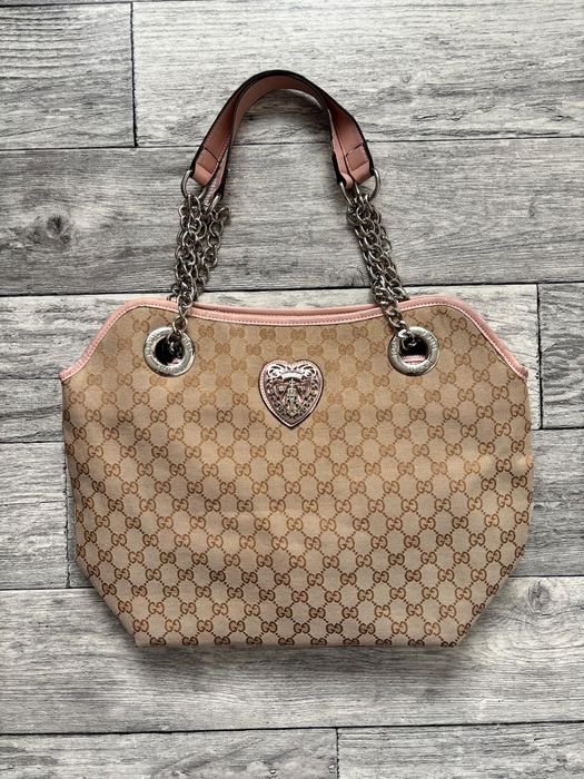 Przepiękna torebka Gucci Płótno