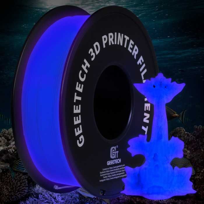 Geeetech Luminous Purple PLA 1.75mm 1kg, светящийся в темноте филамент