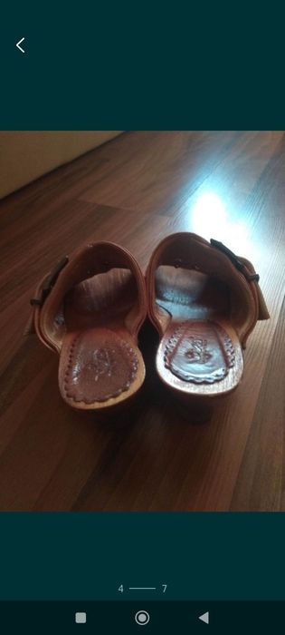 Босоножки кожаные (сабо)