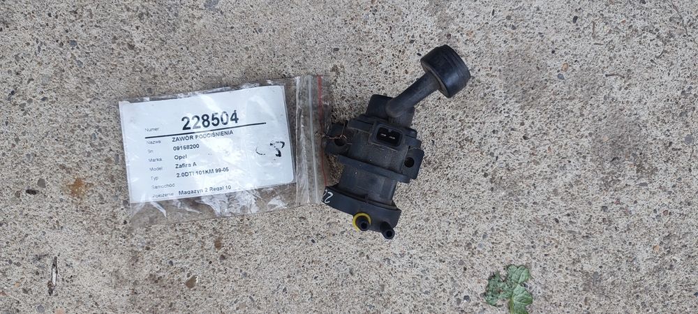 Zawór podciśnienia do samochodu Opel Zafira A