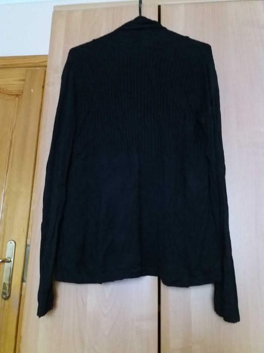 Czarny kardigan narzutka H&M wiskoza 38 M