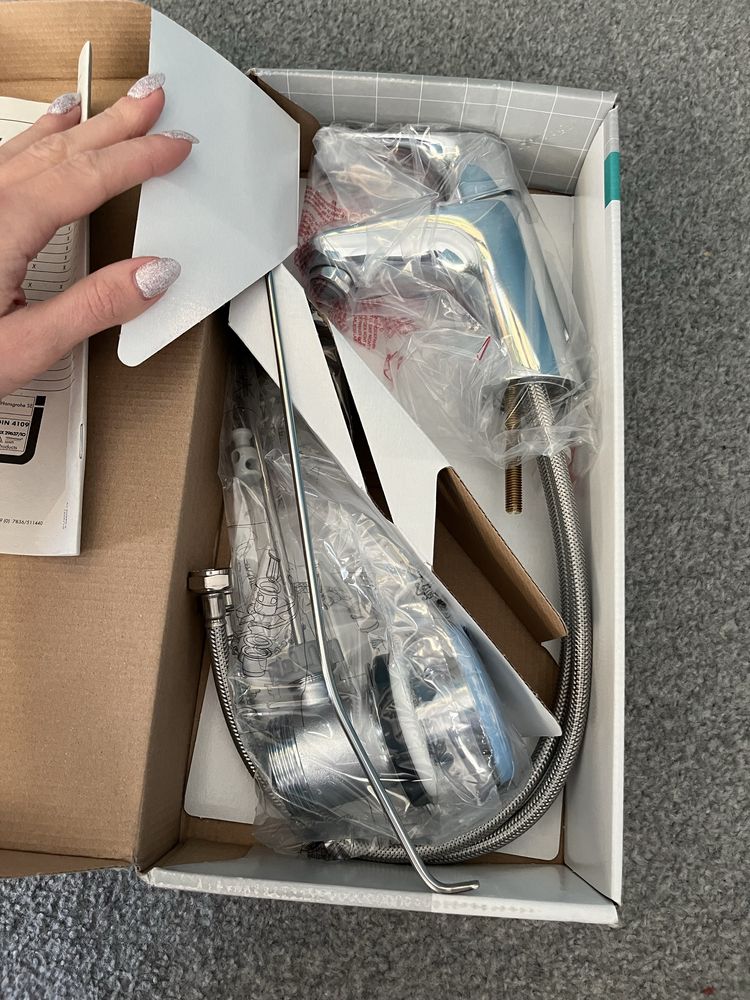 Hansgrohe bateria umywalkowa  srebrna