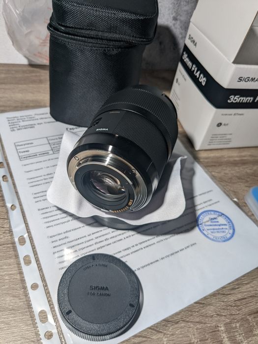 Новий Sigma 35mm Art DG HSM‼️f/1.4 об'єктив для Canon