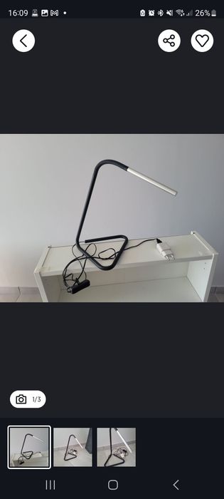 Lampka biurkowa Harte Ikea przesyłka olx