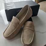 Buty eleganckie mokasyny beżowe dla chłopca Zara r. 38