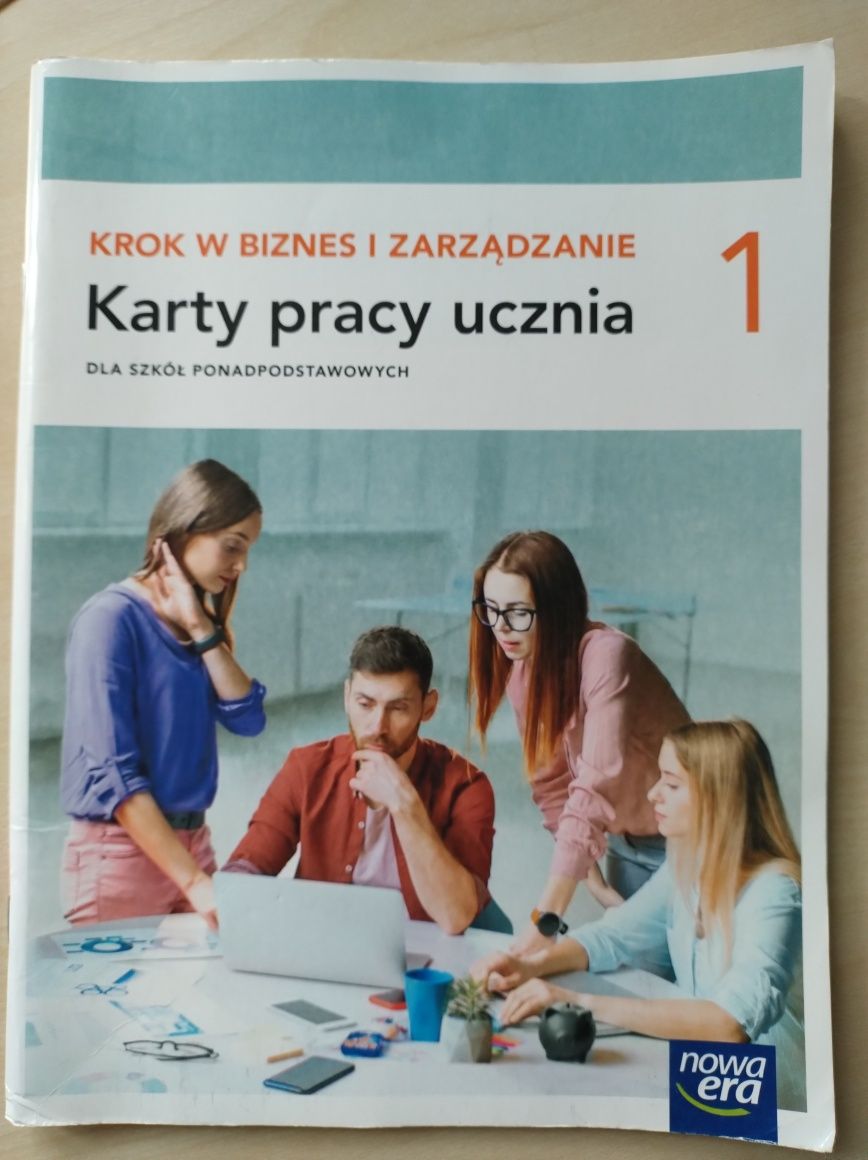 Krok w biznes i zarządzanie kl. 1 podręcznik i karty pracy