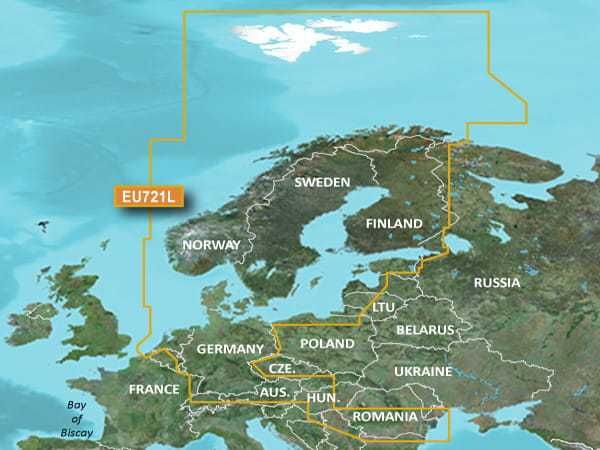 Mapa morska Garmin BlueChart g3 Vision , Northern Europe VEU721L