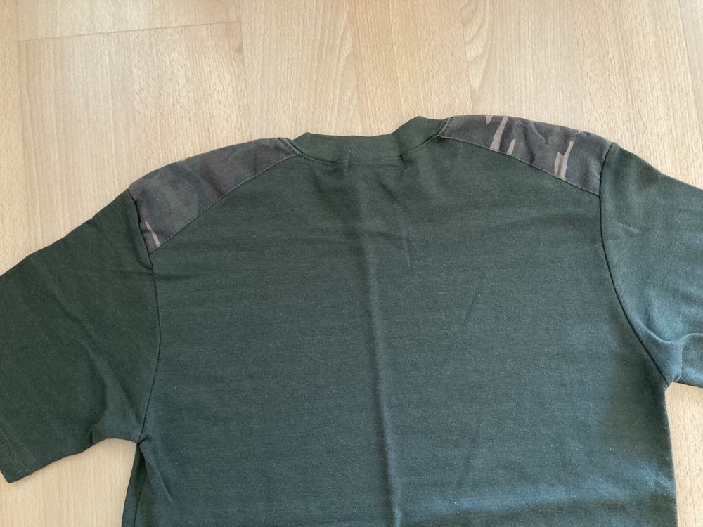Koszulka męska T-shirt ciemno-zielona, moro, Andaeistr, rozmiar L