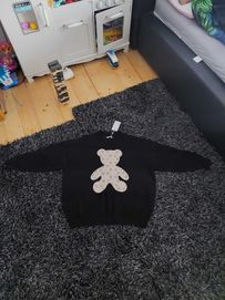 Nowy sweter czarny miś Enzoria
