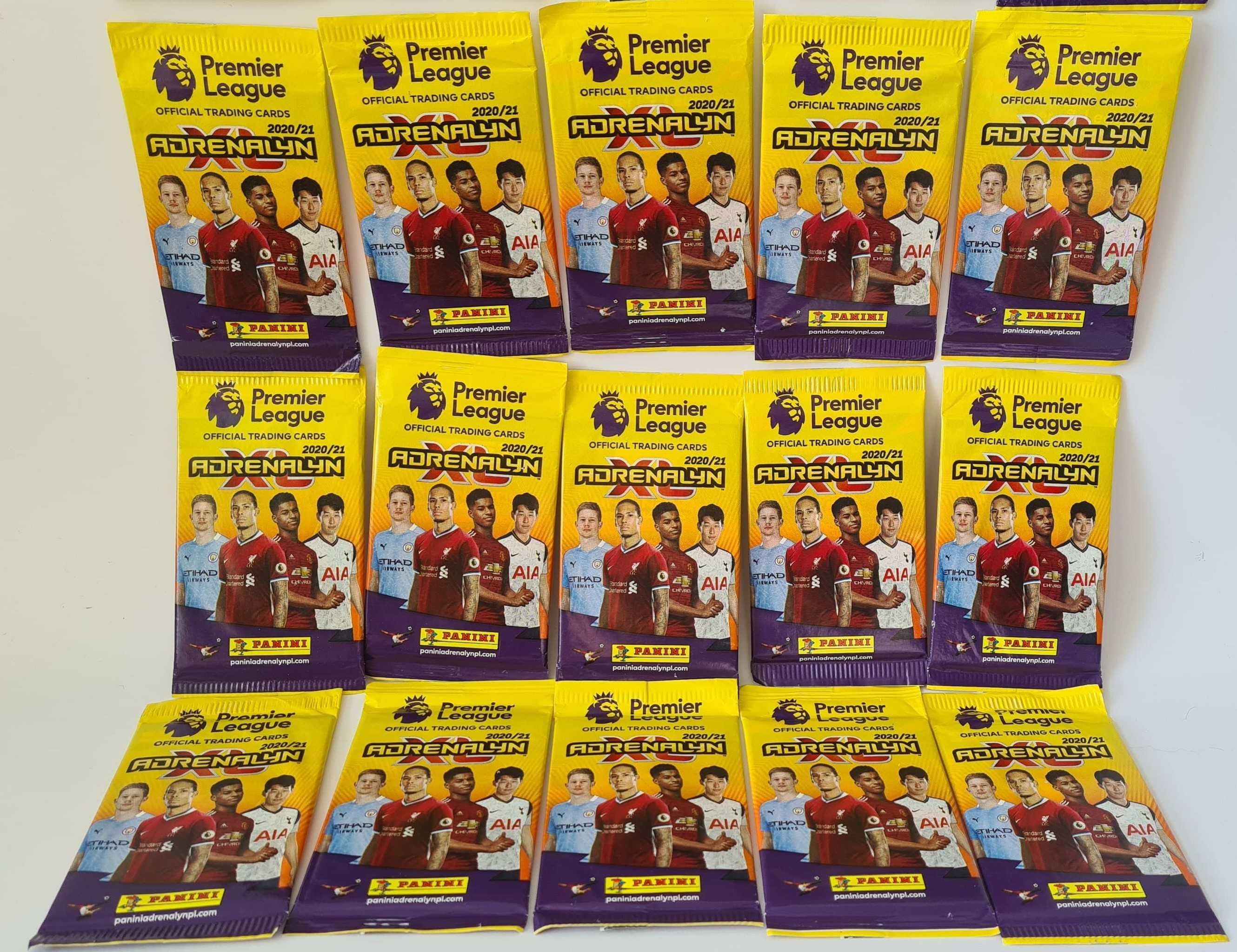 PANINI PREMIER LEAGUE 2020/21 karty 180 saszetki 30+ plakat+2 LlIMITKI