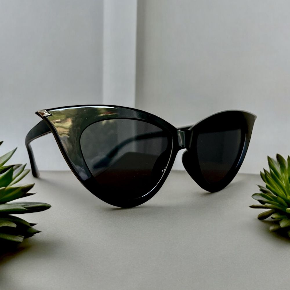 Okulary czarne kocie oko cat ete lata 50 lata 60 retro old money