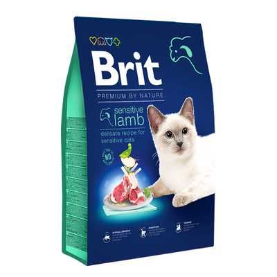 Корм для кошек Brit Premium Cat Sensitive Lamb, 8 кг