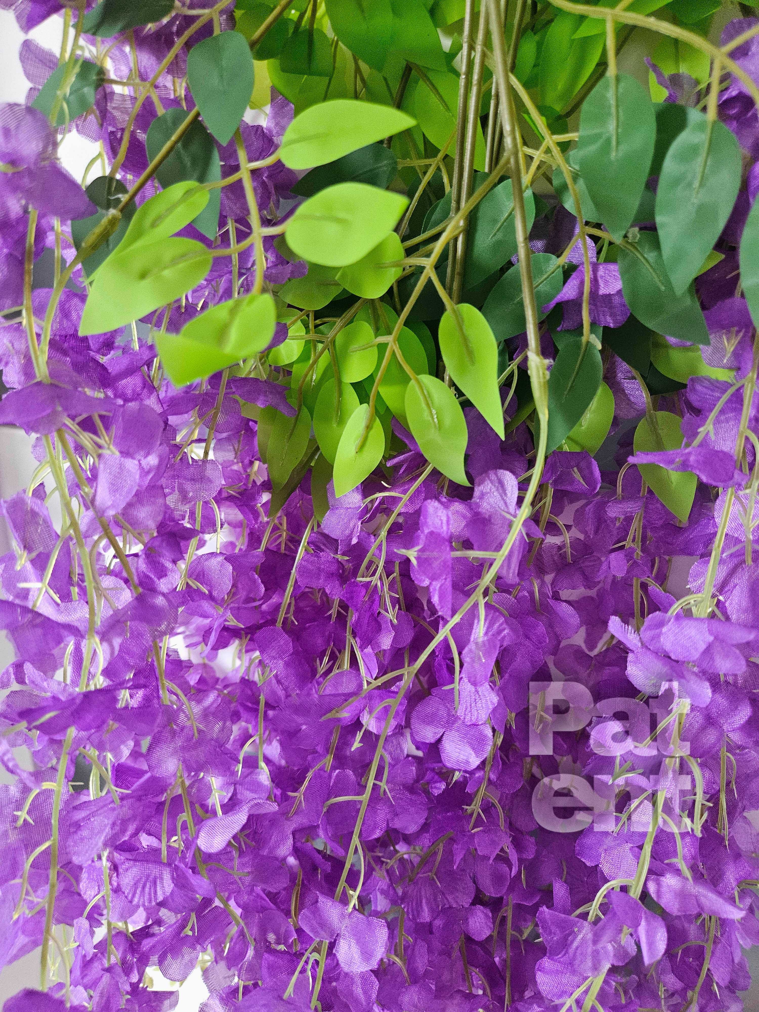 Wisteria fioletowa glicynia sztuczna girlanda dekoracja 12 sztuk