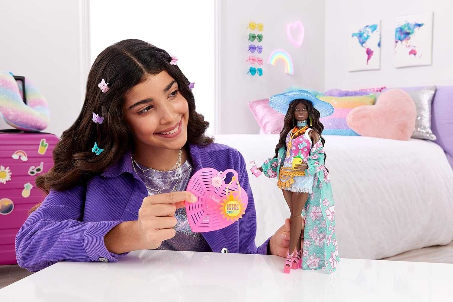 Барби Экстра Флай Отдых на пляже Barbie Extra Fly Travel Beach HPB14