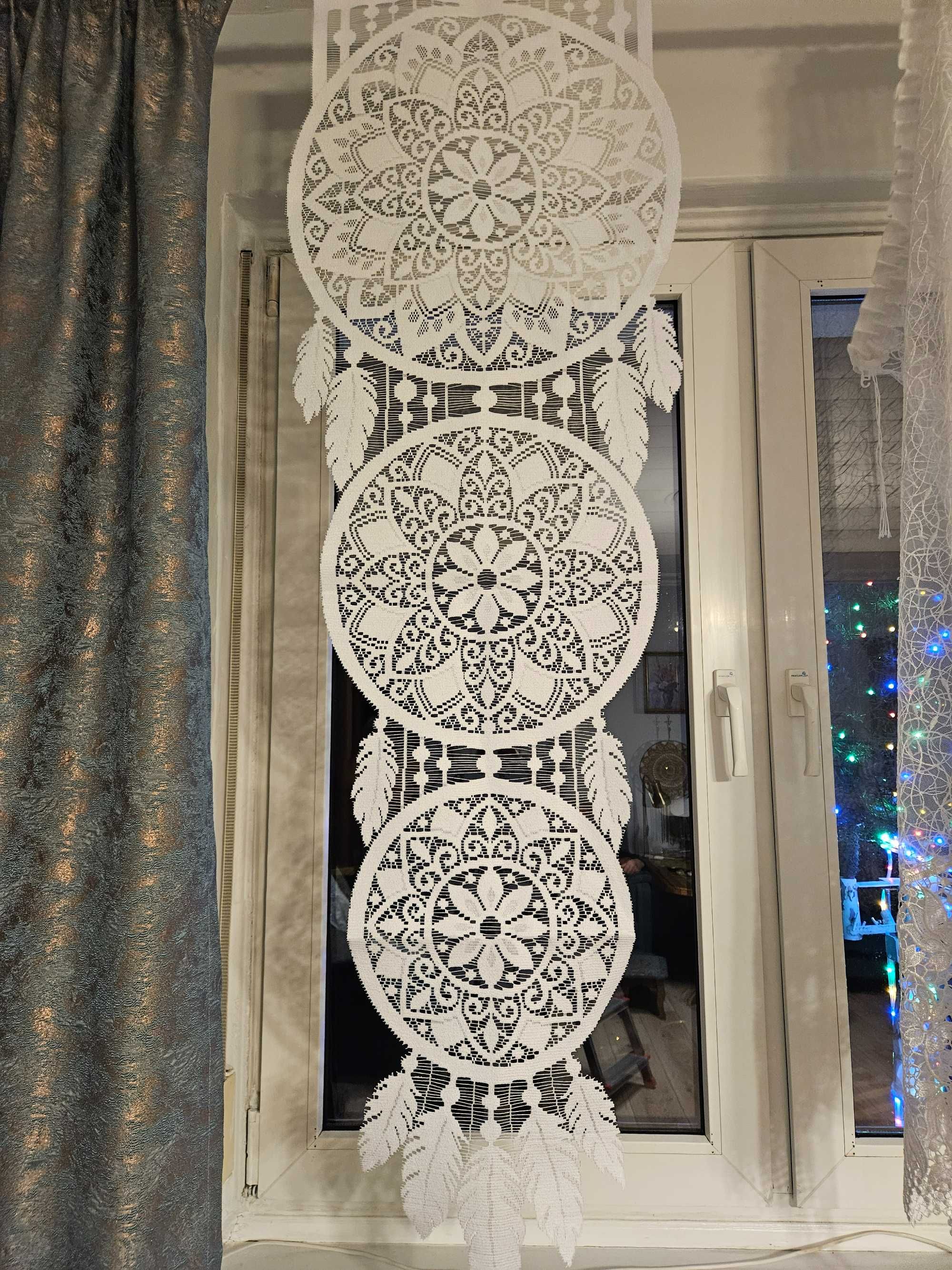 Dwa panele okienne 43 x 140 cm  łapacz snów dekoracja okno 2 sztuki