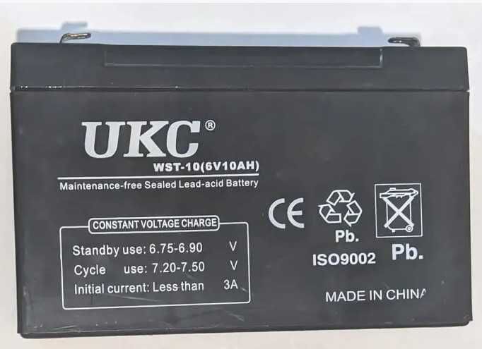 Акумуляторна батарея UKC BATTERY 6V 10Ah