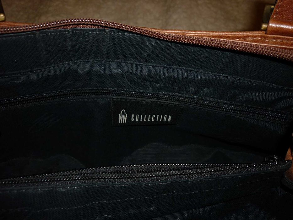 Piękna !!! Vip Collection !!! skóra licowa ! złote okucia !