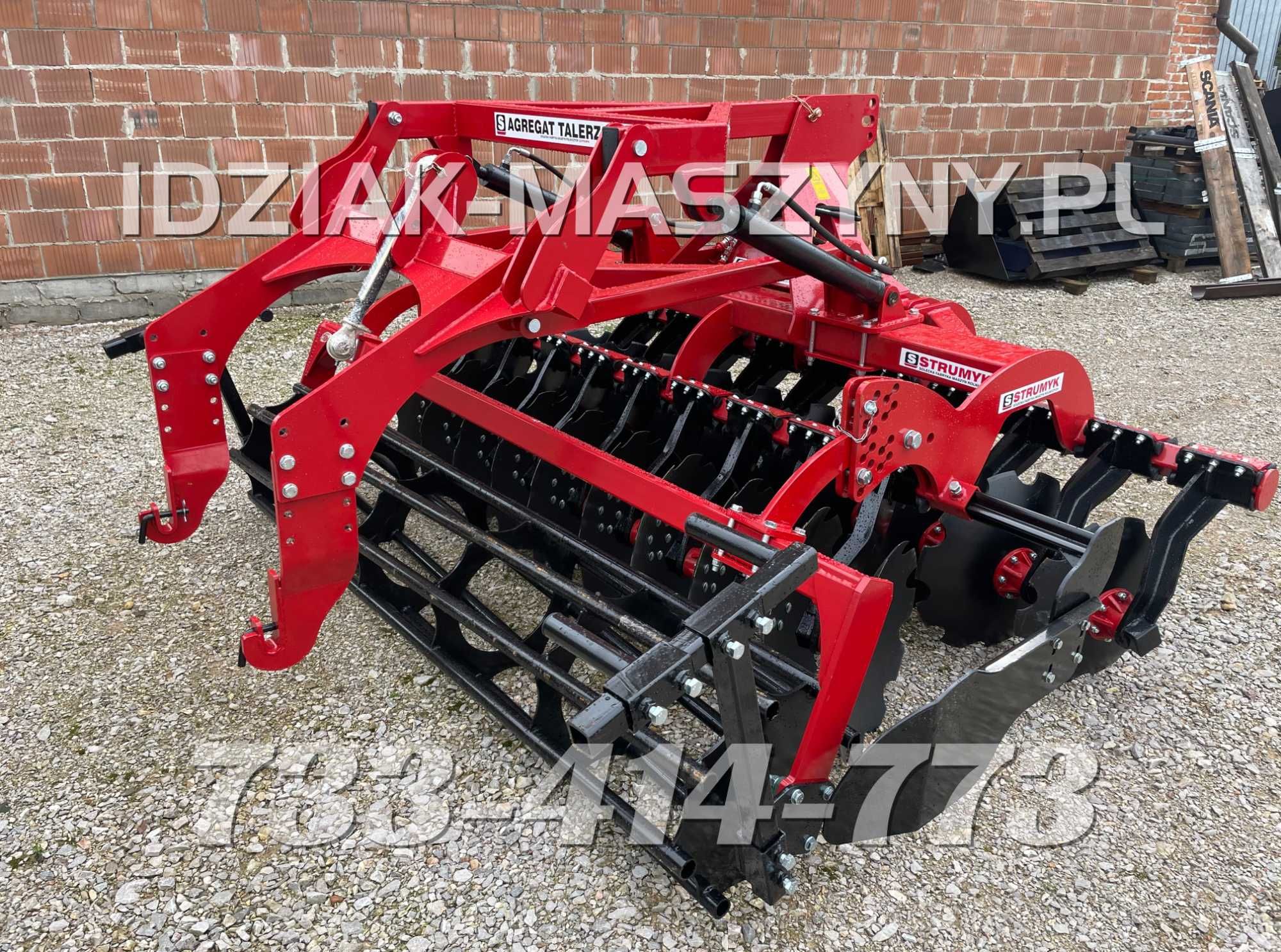 Agregat talerzowy STRUMYK 2,5m 2,7m 3,0m hydropack brona transport