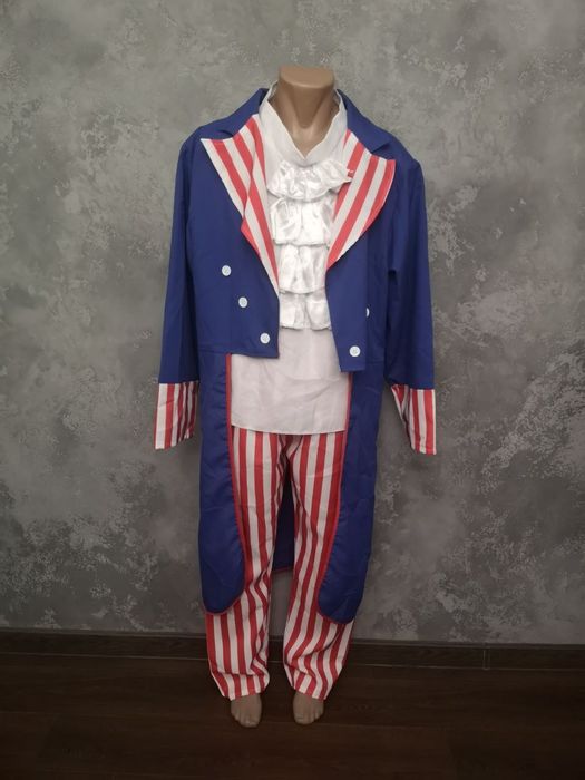 Карнавал маскарад костюм фрак американський Дядько Сем косплей хеловін