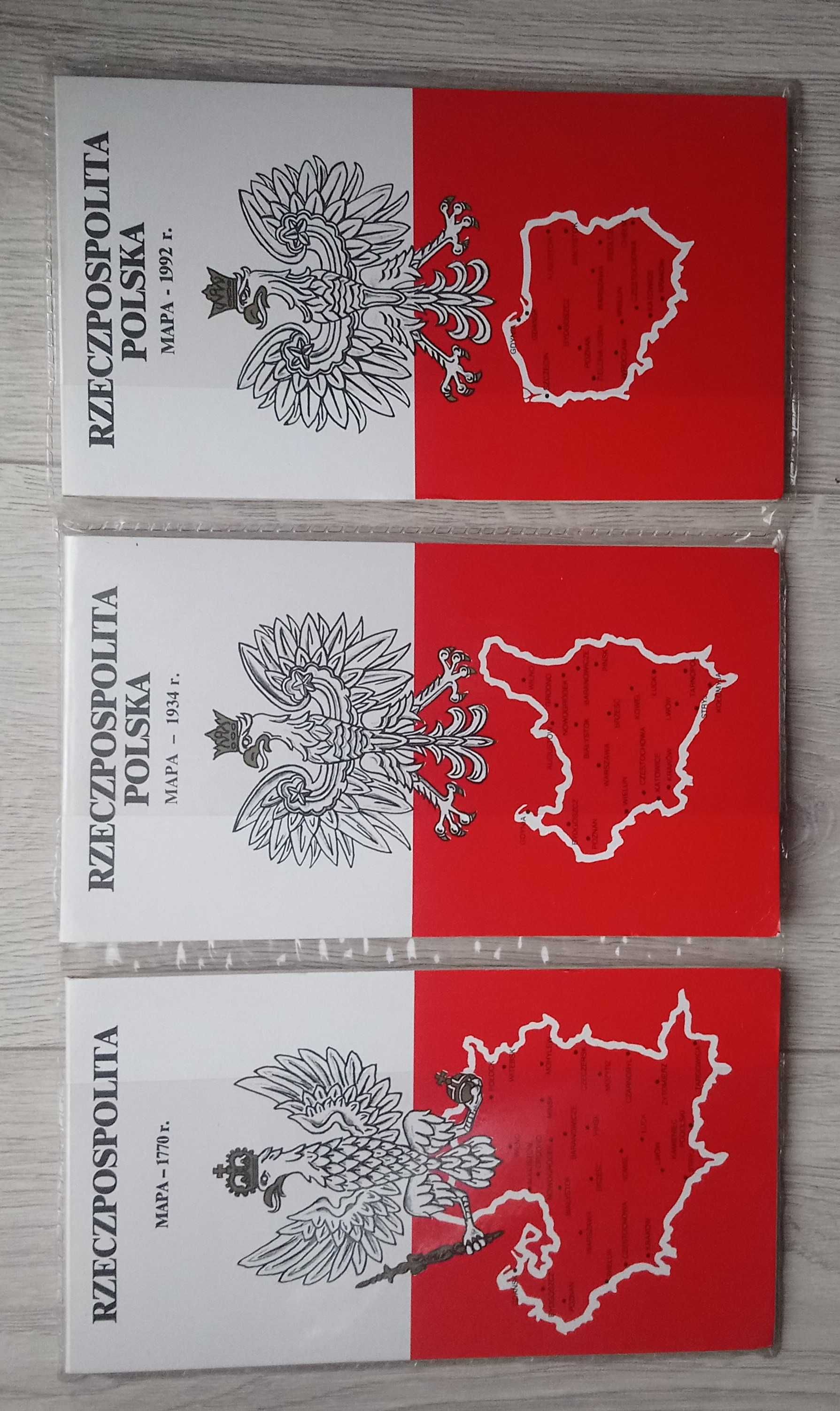 Rzeczpospolita Polska 3 mapy