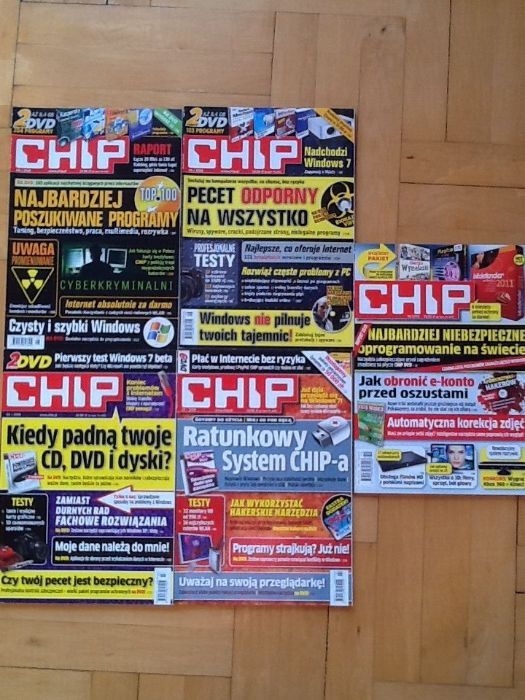 29 Czasopism CHIP magazyn komputerowy.Testy,technologie2001do2010 i cd