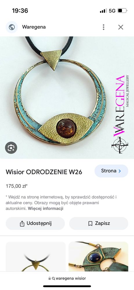 Wisior Waregena Odrodzenie