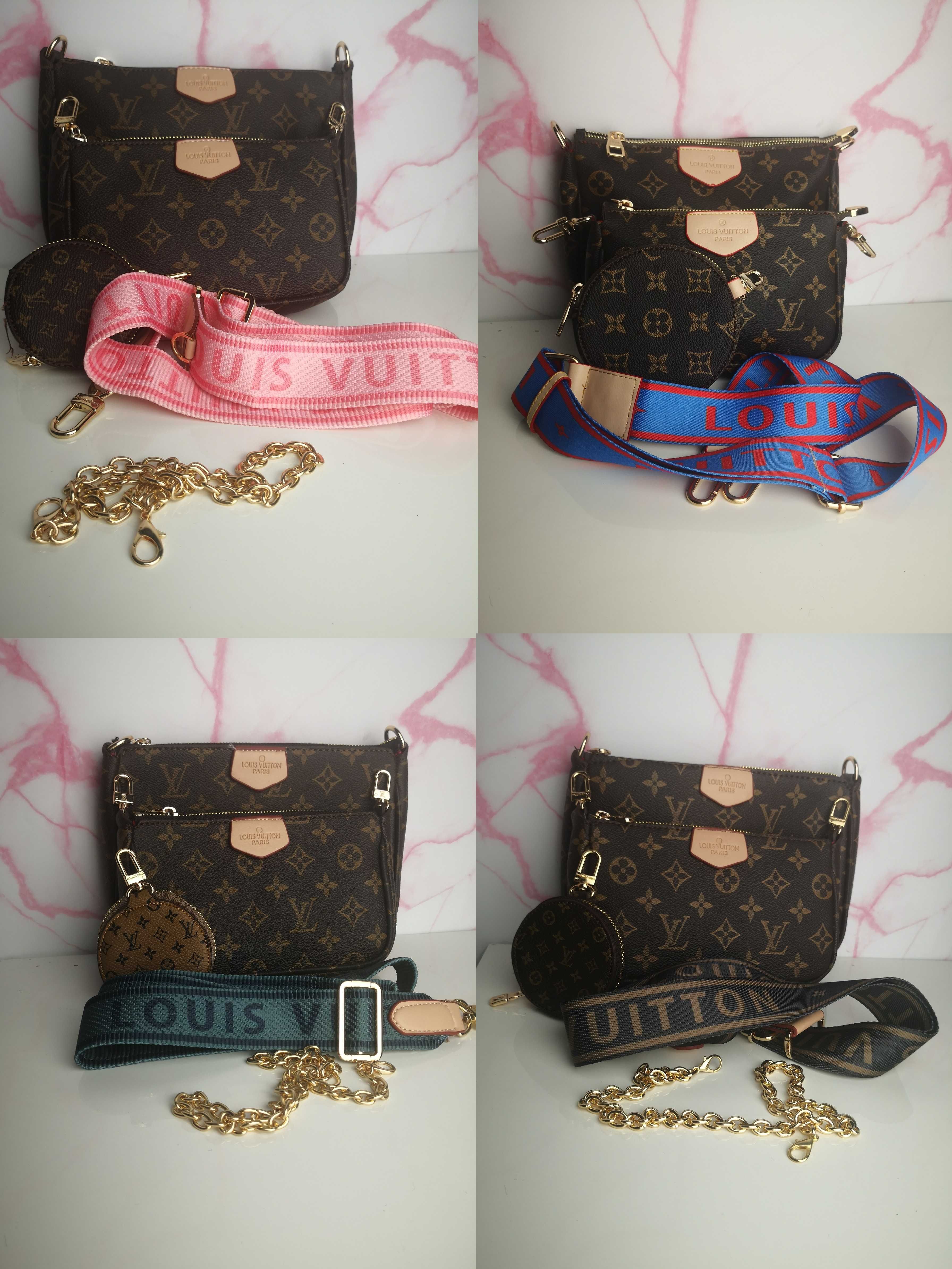 Torba damska louis vuitton 3w1 torebka brązowa