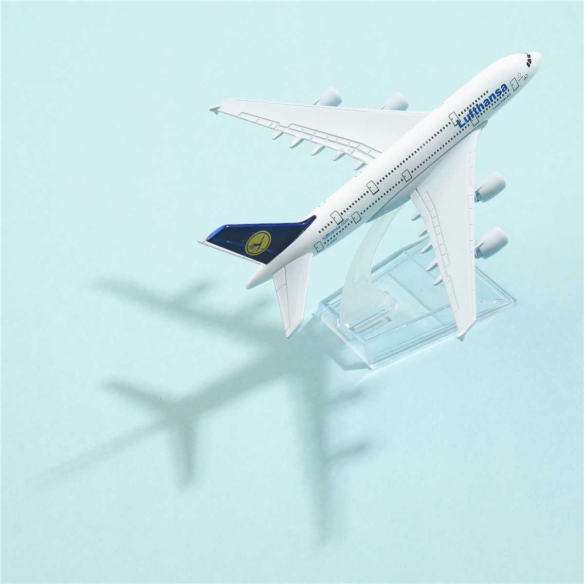 Modelo Miniatura Avião Airbus A380 Lufthansa Airlines NOVO