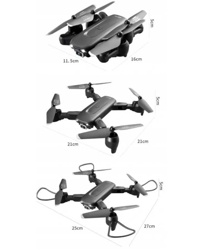 NOWOCZESNY DRON Z Kamera $k V12 Zasięg 500m 60min (Wyprzedaż -20%)