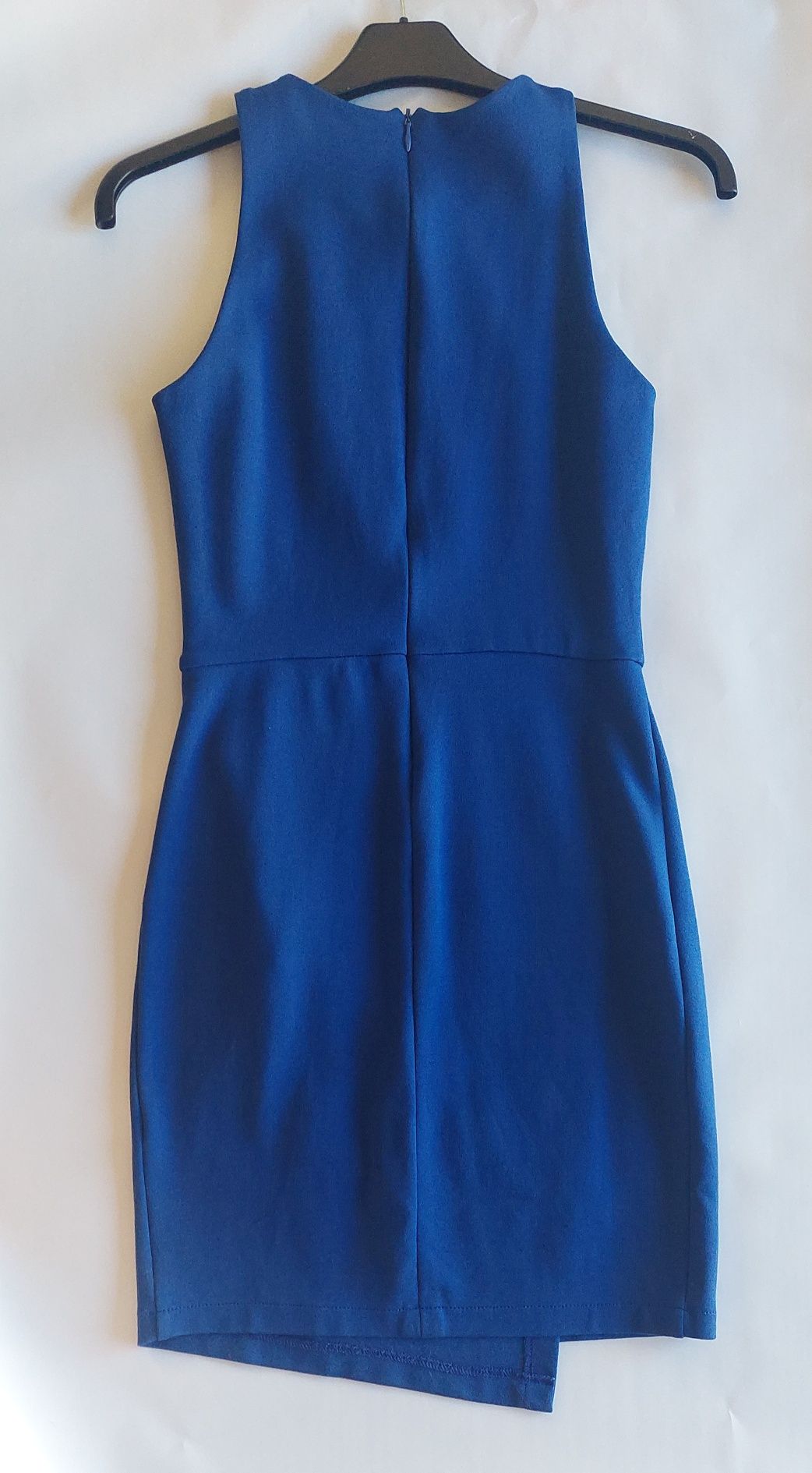 Vestido azul com racha - Zara