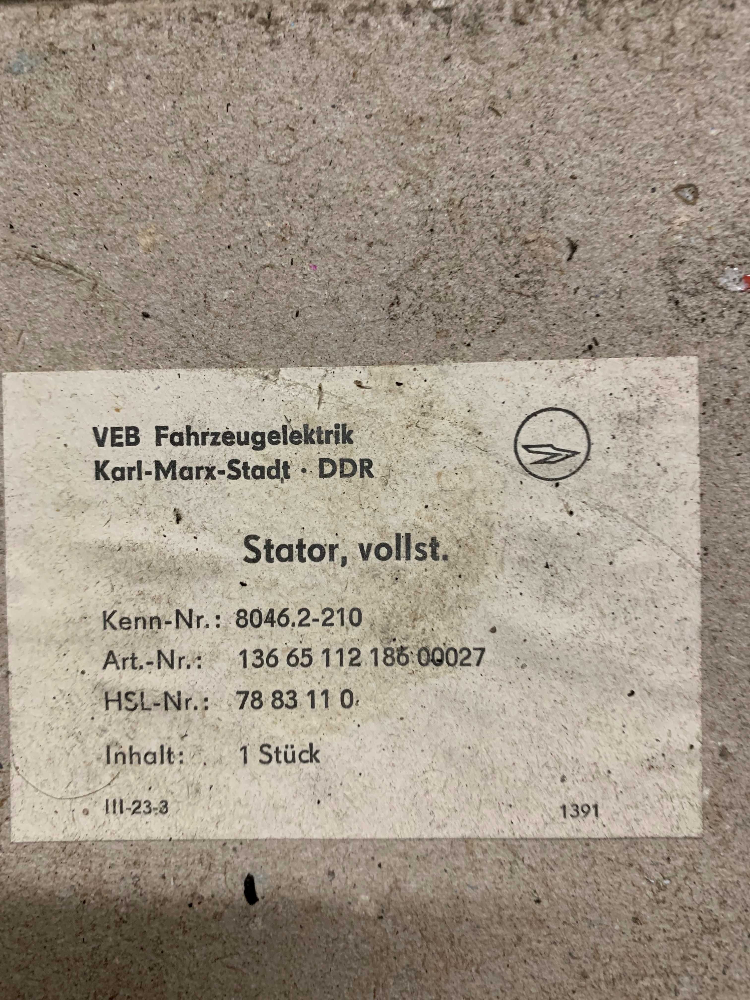 Stojan zapłonu prądnicy MZ Etz 150 etz 250 Nowy Oryginalny DDR