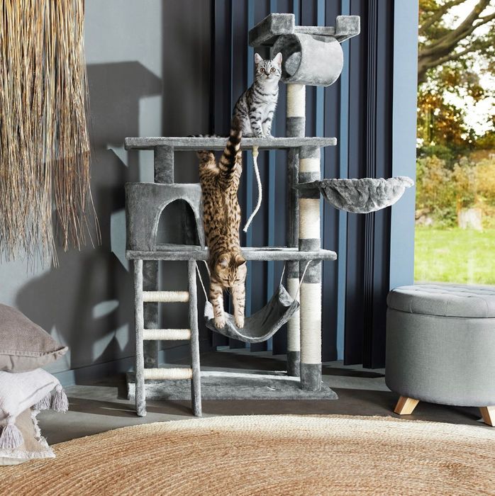 Drapak Kota Stabilny Domek Legowisko Hamak 4 Poziomy NOWY dużo kolorów