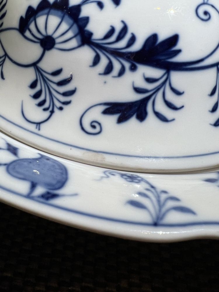 Miśnia Meissen Porcelanowa Waza naczynie wzór cebulowy antyk