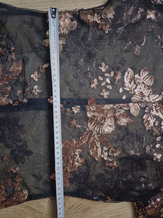 Sukienka tunika zdobiona cekiny Sylwester