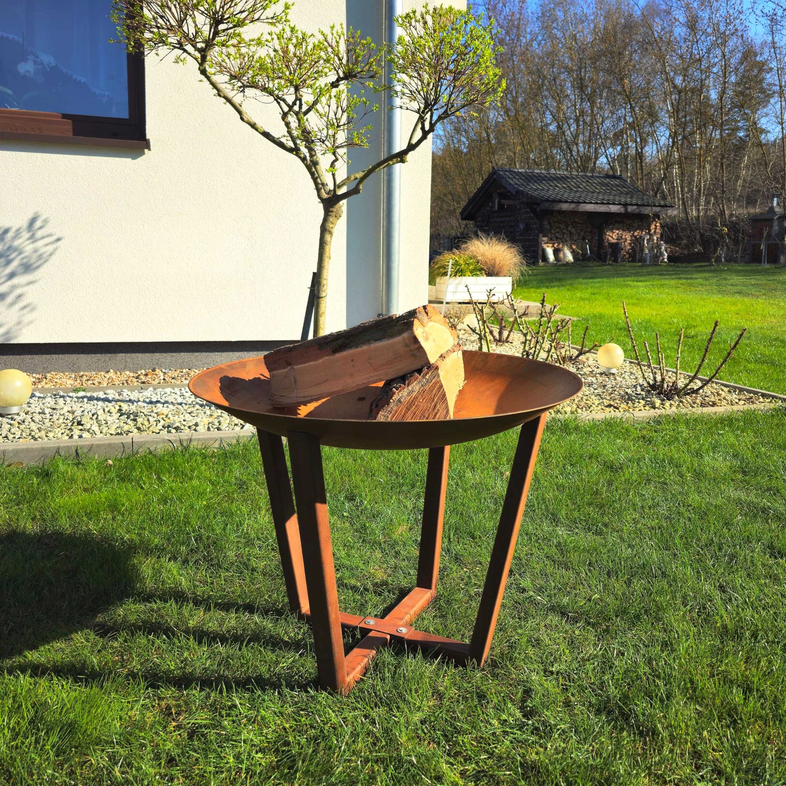 Palenisko ogrodowe Corten Frame Stelaż Składany 70/80 cm NA PREZENT