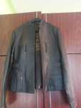 Brazowa kurtka skora 36 38 real leather