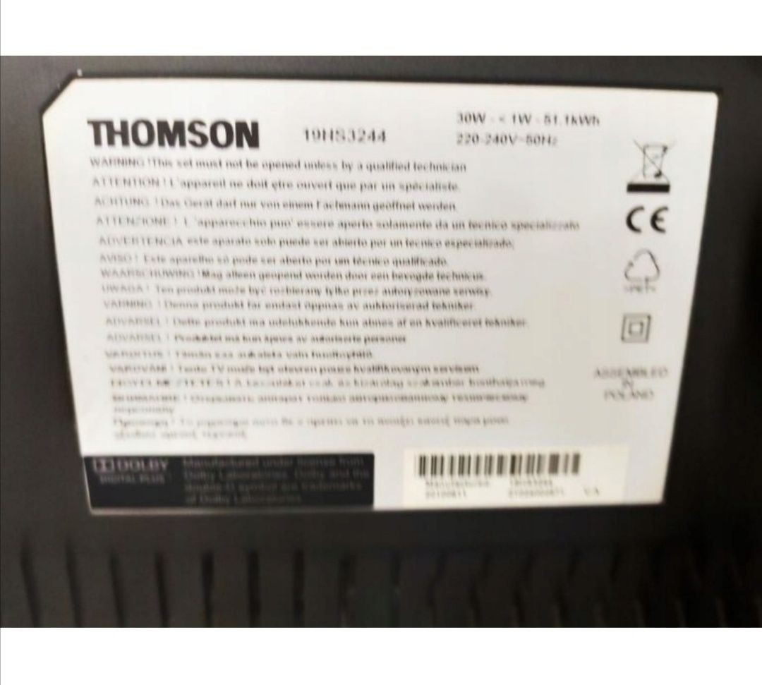 Tv Lcd 19 cali Thomson 19HS3244 Mpeg-4