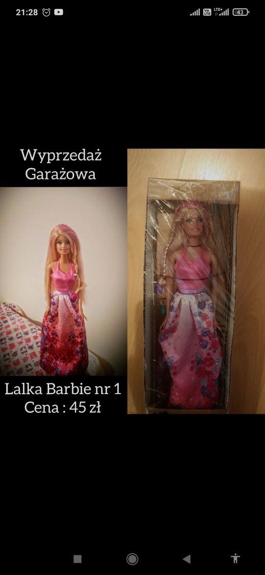 Oryginalna Lalka barbie Księżniczka nr 1