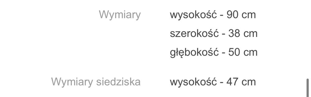 Krzesło transparentne