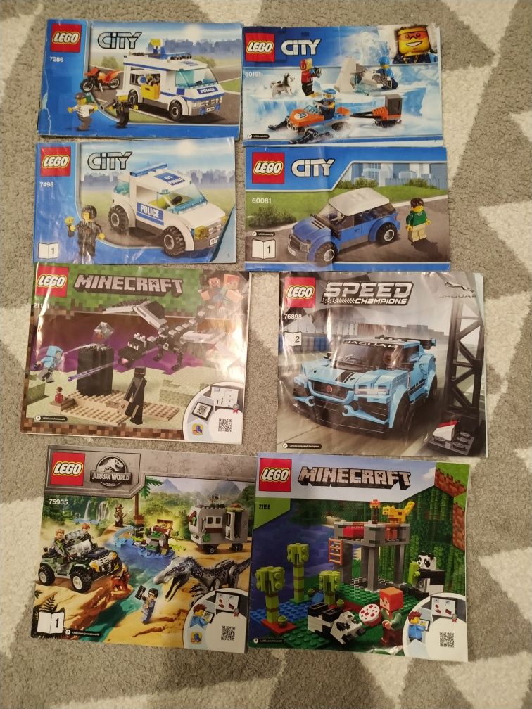 Instrukcje LEGO 8szt