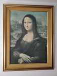 Quadro monalisa com moldura